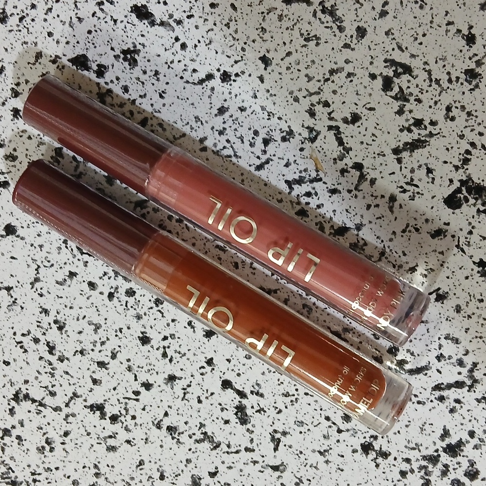 B&BW Lip Oil Bundle •Candy Pink & Caramel Dip